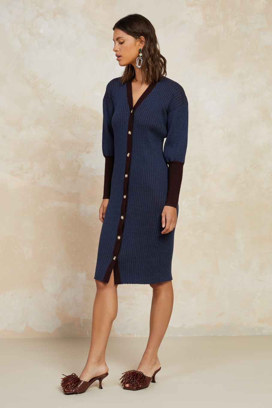 CURRENT AIR Midi Sweater Dress Coats & Jackets