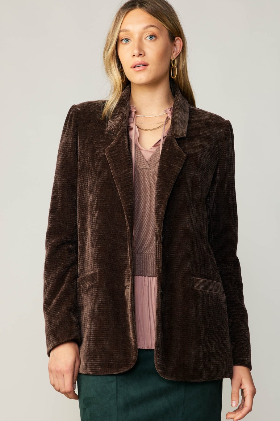 CURRENT AIR Corduroy Blazer Coats & Jackets