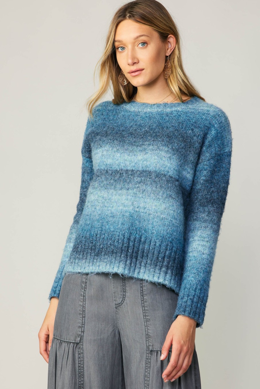 CURRENT AIR Gradient Sweater Top Knitwear