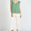 CURRENT AIR Sweetheart Ruffled Top Blouses