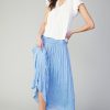 CURRENT AIR Sadie Tiered Sleeve Floral Blouse Short Sleeve Tops