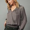 CURRENT AIR Ruffled Surplice Blouse Blouses