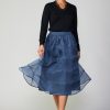 CURRENT AIR Lined Organza Skirt Skirts