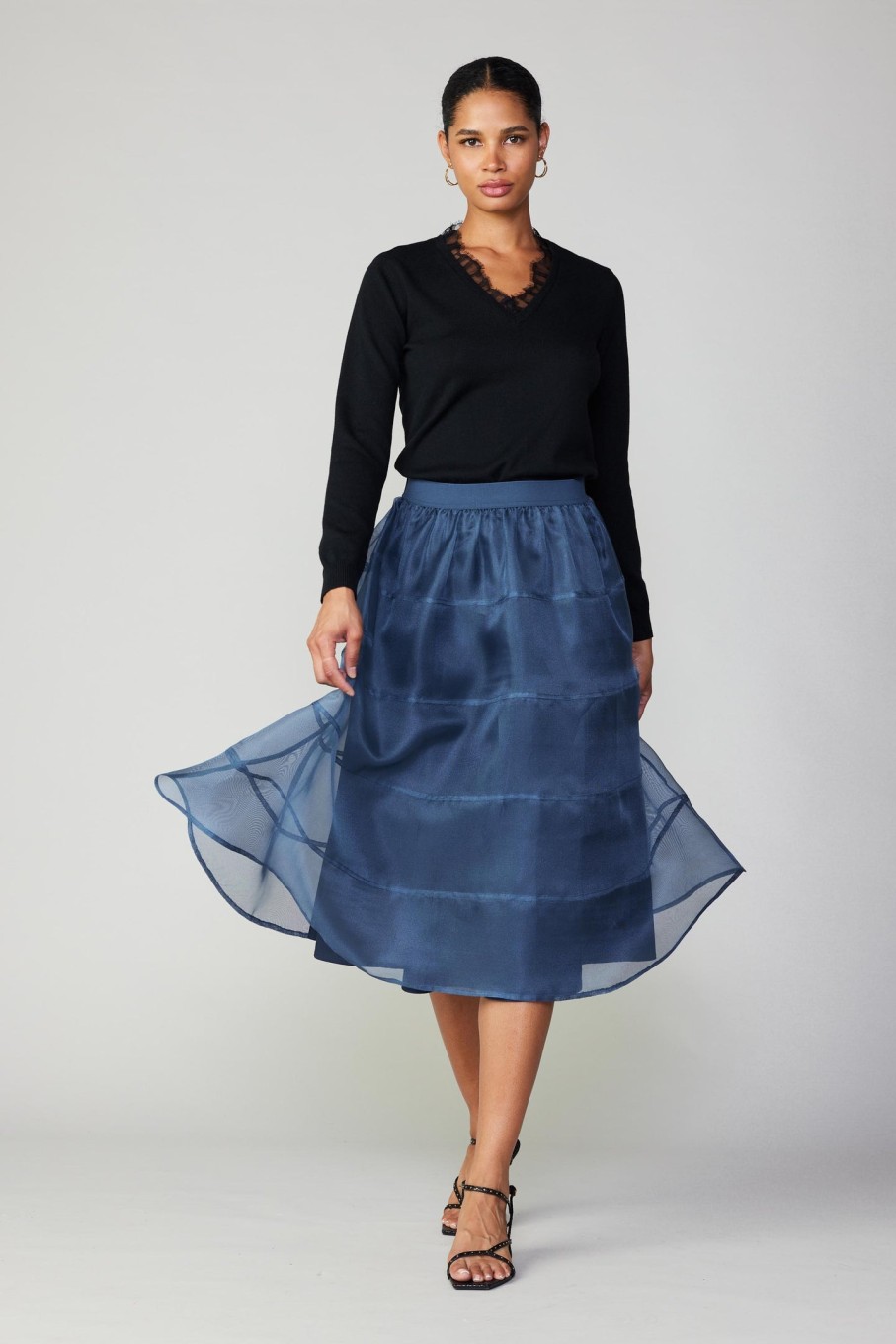 CURRENT AIR Lined Organza Skirt Skirts