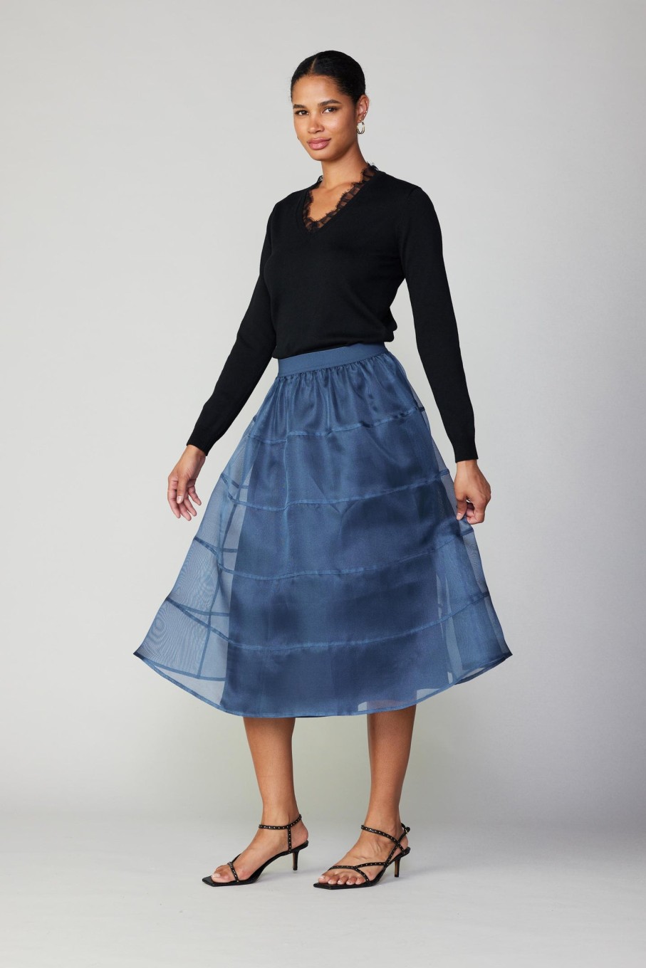 CURRENT AIR Lined Organza Skirt Skirts