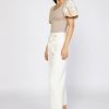 CURRENT AIR Contrast Floral Sweater Top Sweaters