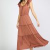 CURRENT AIR Flutter Sleeve Midi Dress Midi Dresses