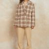 CURRENT AIR Checkered Double Breasted Jacket Coats & Jackets