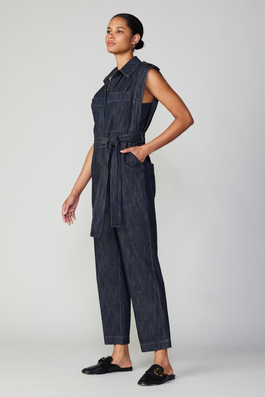 CURRENT AIR Sleeveless Utility Jumpsuit Jumpsuits & Rompers