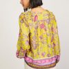 CURRENT AIR Floral Smocked Blouse Blouses