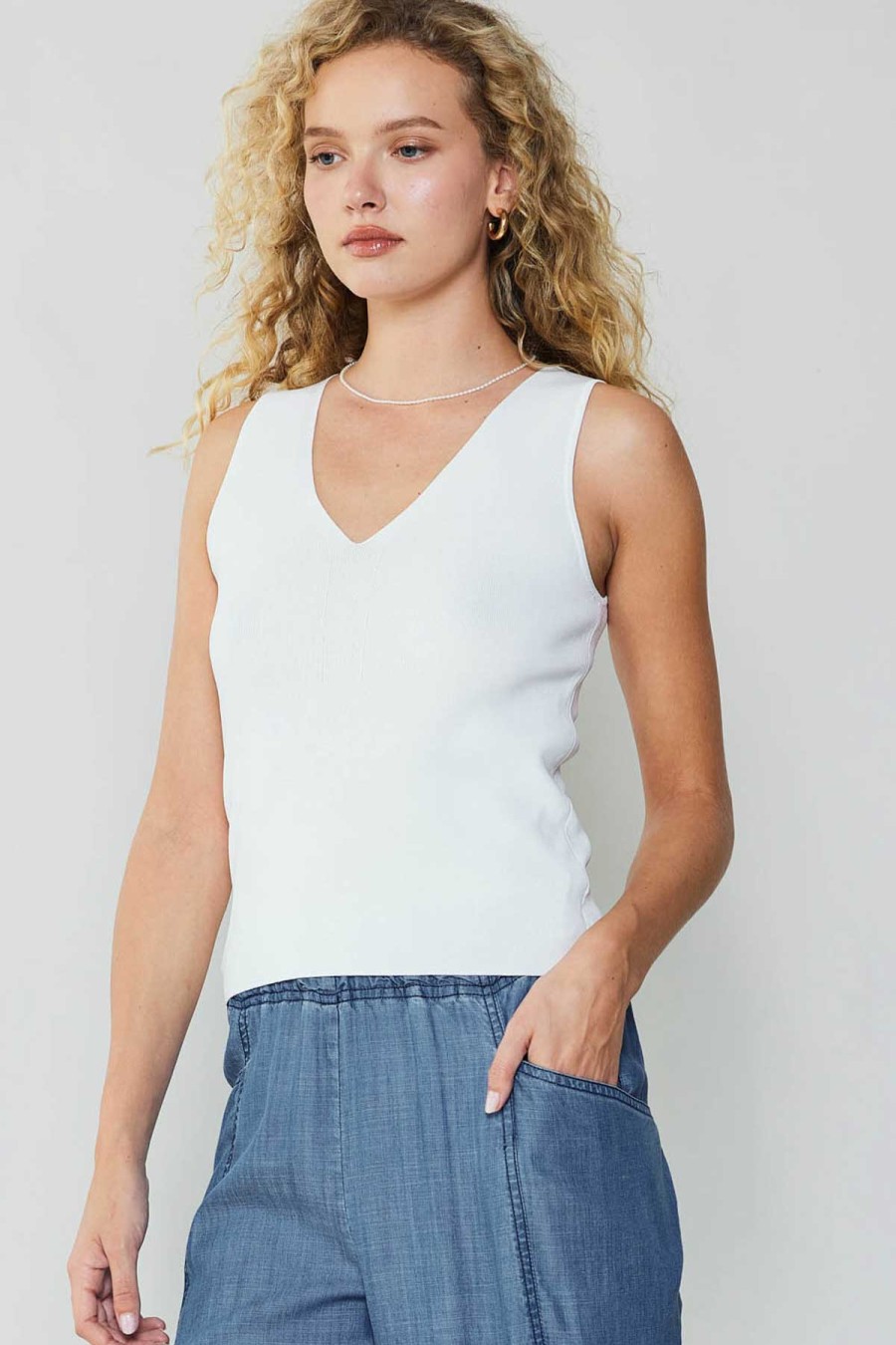 CURRENT AIR Knit Tank Top Blouses
