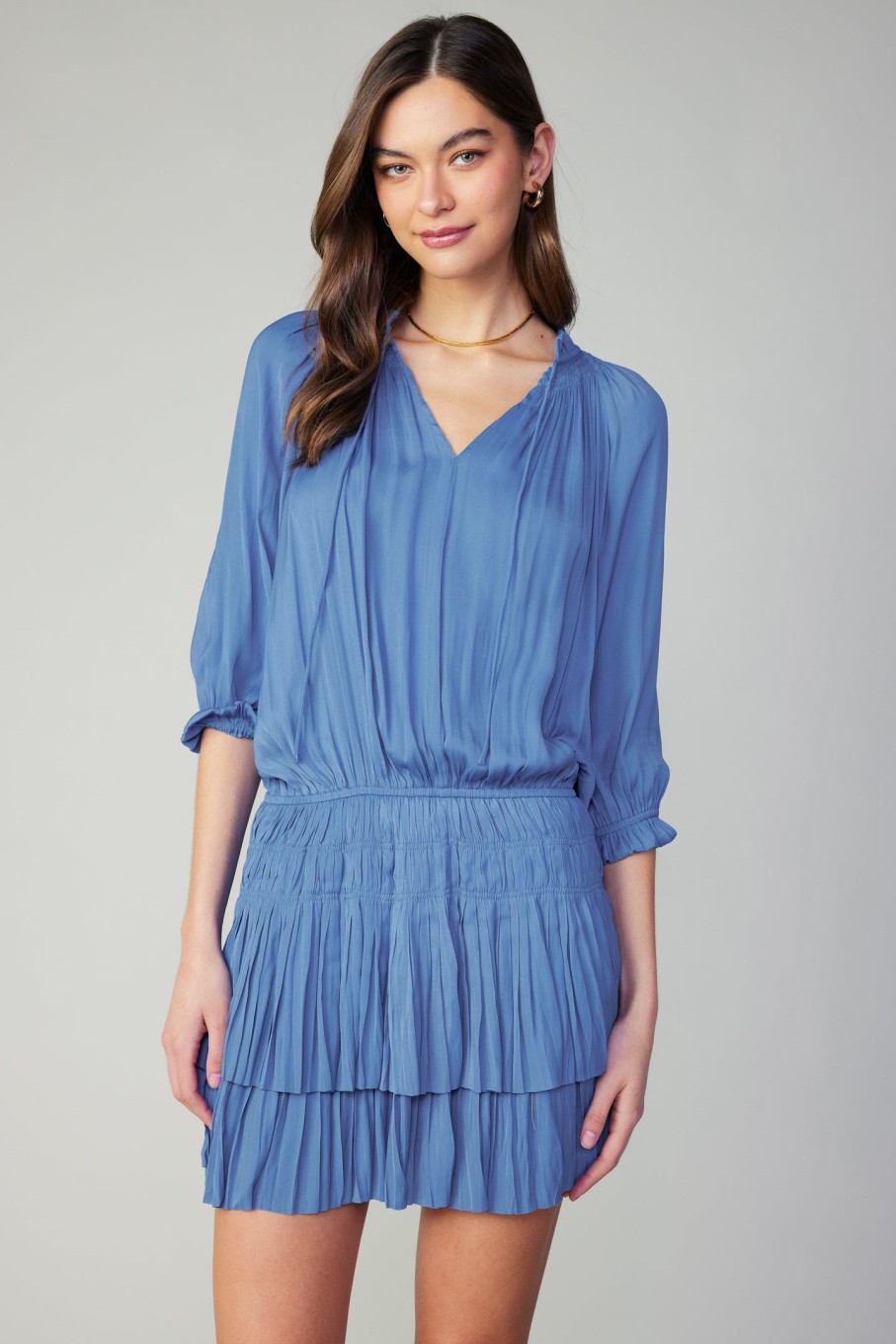 CURRENT AIR Aurelie Pleated Mini Dress Mini Dresses