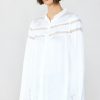 CURRENT AIR Yoke Lace Blouse Blouses