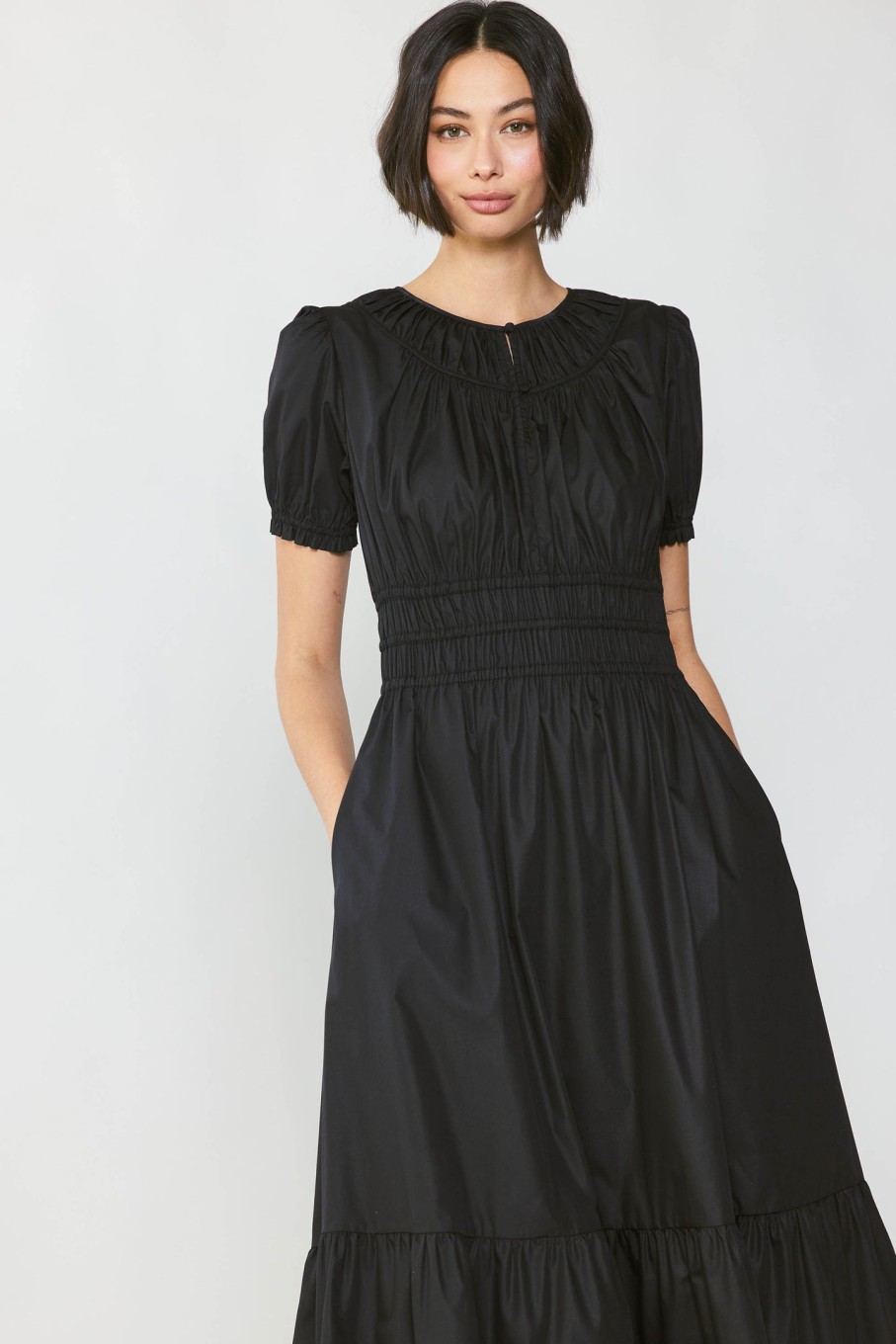 CURRENT AIR Brooklyn Poplin Midi Dress Midi Dresses