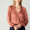 CURRENT AIR Ruffled Surplice Blouse Blouses