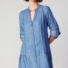CURRENT AIR Chambray Buttondown Dress Midi Dresses