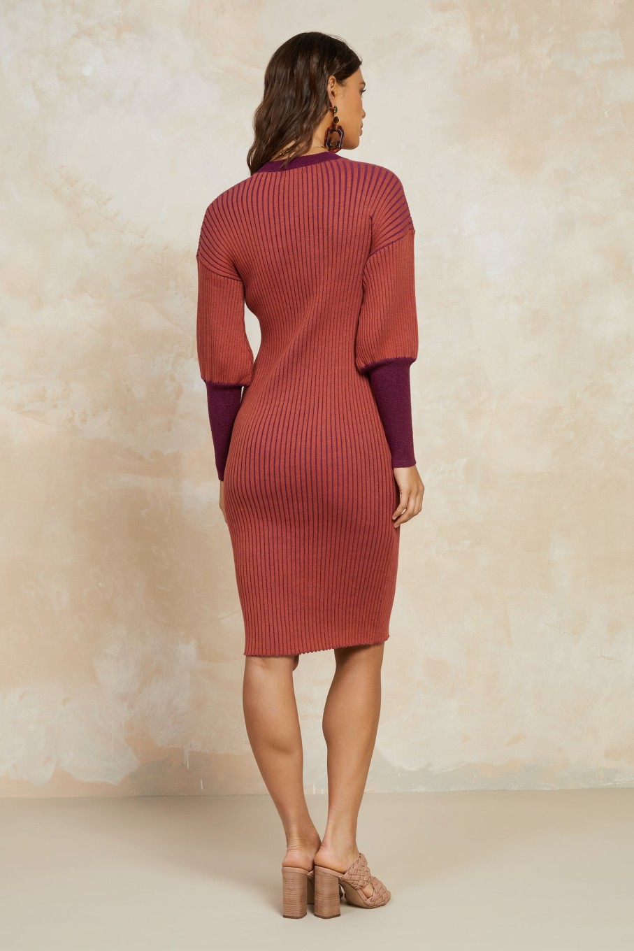 CURRENT AIR Midi Sweater Dress Knitwear