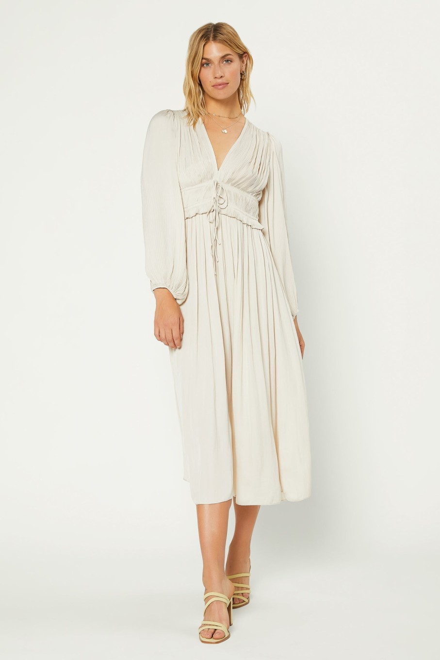 CURRENT AIR Sidonie Pleated Maxi Dress Maxi Dresses