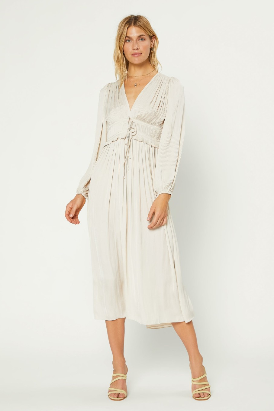 CURRENT AIR Sidonie Pleated Maxi Dress Maxi Dresses