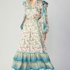 CURRENT AIR Autumnal Border Print Maxi Dress Midi Dresses