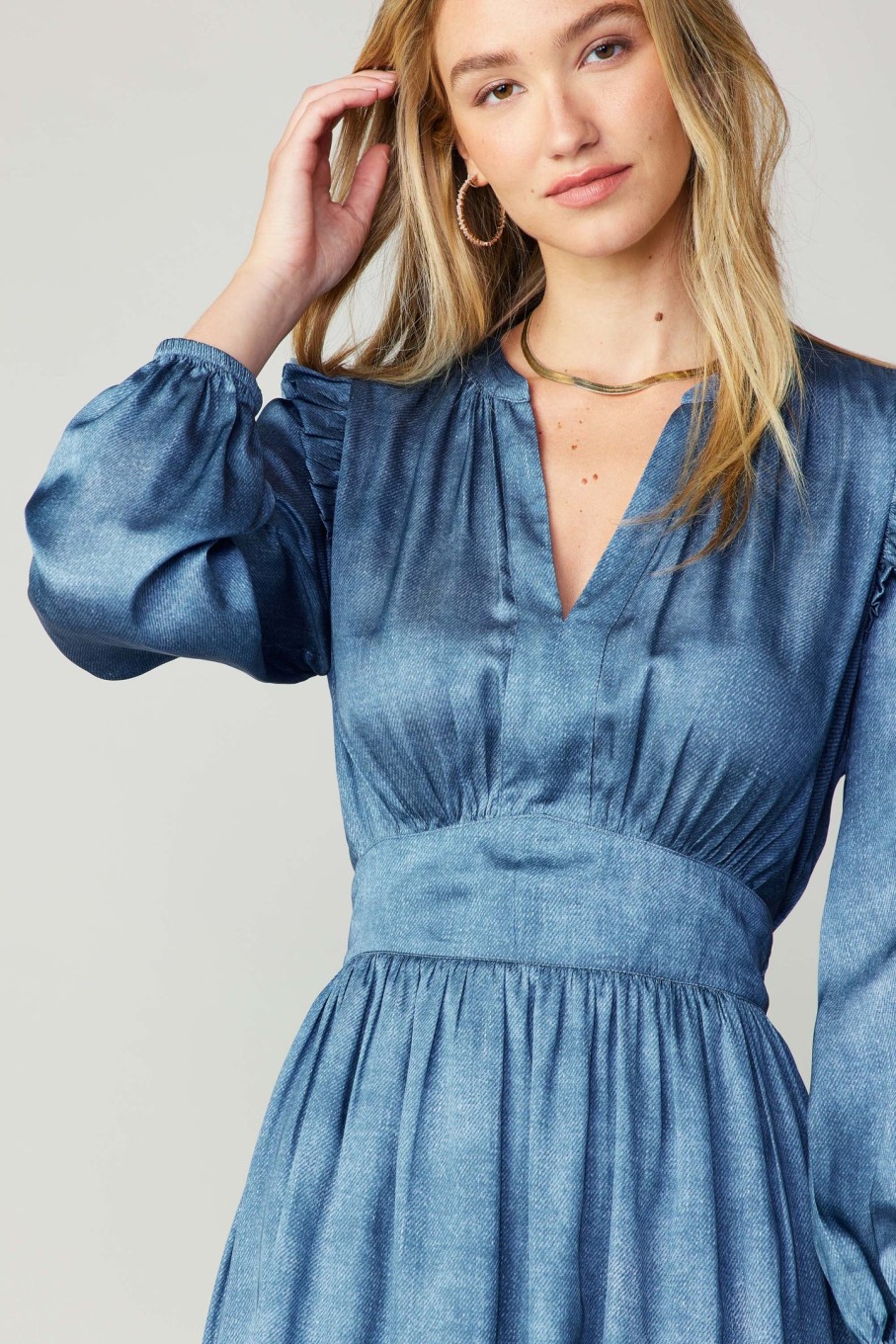 CURRENT AIR Emmaline Trompe L'Oeil Midi Dress Midi Dresses