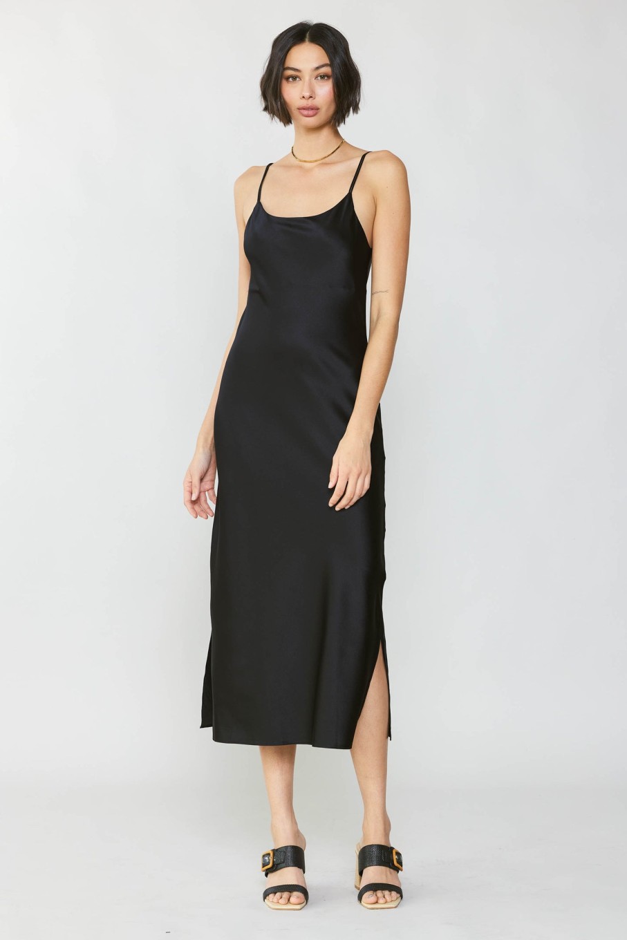 CURRENT AIR Silk Bias Midi Dress Midi Dresses