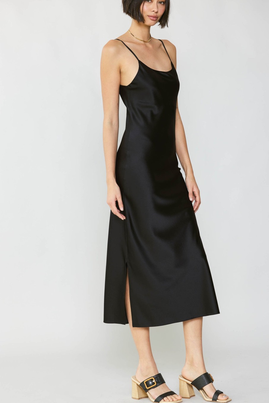 CURRENT AIR Silk Bias Midi Dress Midi Dresses