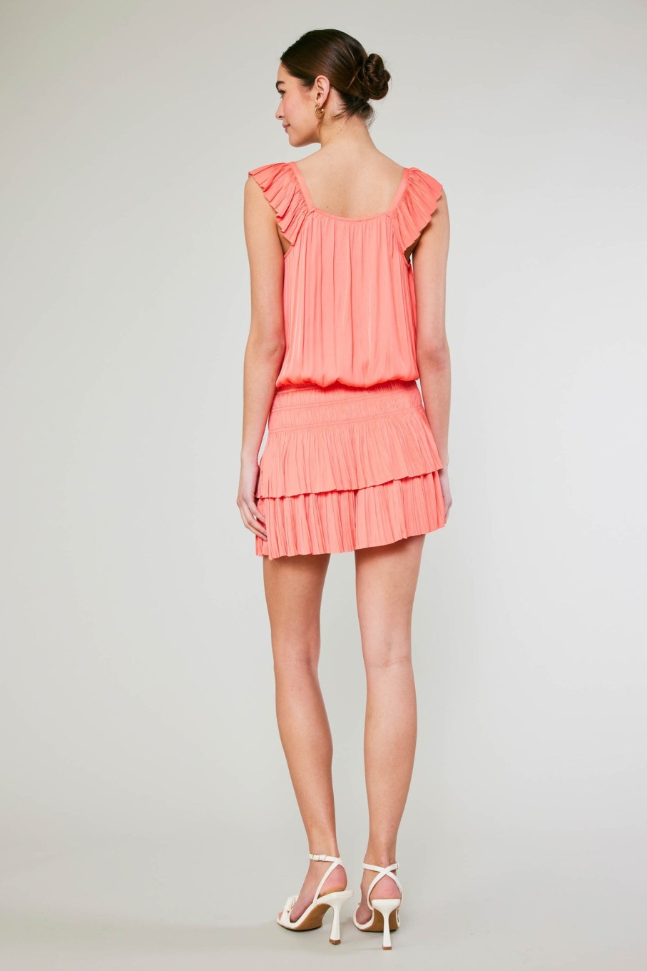 CURRENT AIR Sweetheart Smocked Mini Dress Mini Dresses