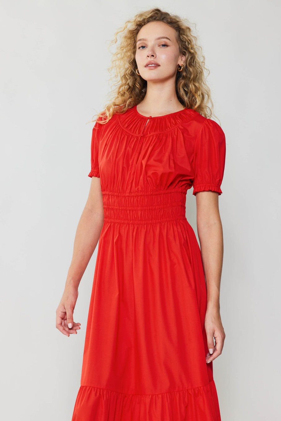 CURRENT AIR Brooklyn Poplin Midi Dress Midi Dresses