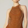 CURRENT AIR Golden Cascading Body Chain Accessories