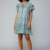CURRENT AIR Geometric Tile Motif Mini Dress Mini Dresses