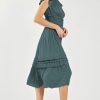 CURRENT AIR Sereia Pleated Midi Dress Midi Dresses