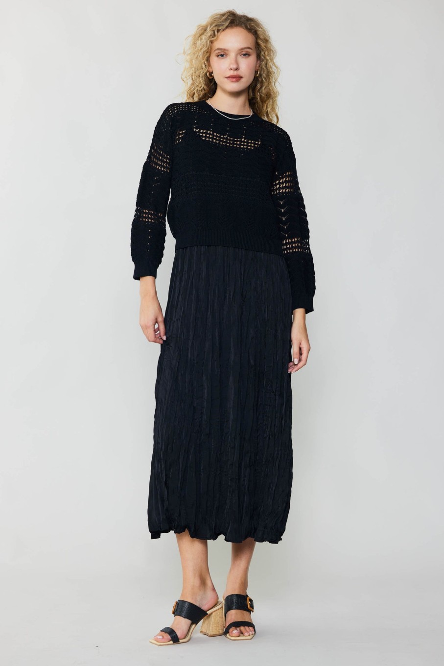 CURRENT AIR Two Piece Sweater Dress Knitwear