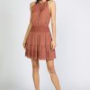 CURRENT AIR Chiffon Striped Mini Dress Mini Dresses