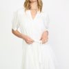 CURRENT AIR Yoke Detail Shirt Dress Mini Dresses