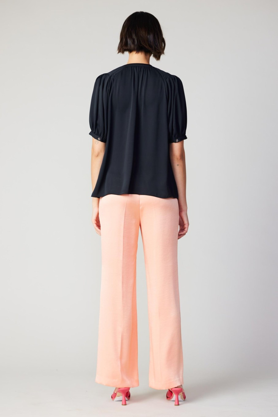 CURRENT AIR Classic V Neck Blouse Blouses