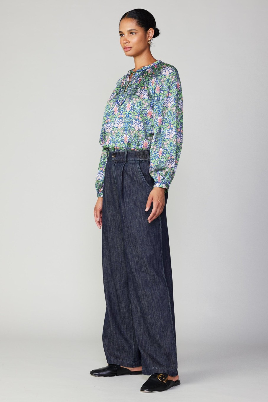 CURRENT AIR Wide Leg Denim Pants Sets