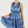 CURRENT AIR Crinkle Texture Mini Dress Mini Dresses