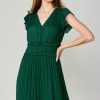 CURRENT AIR Sereia Pleated Midi Dress Midi Dresses