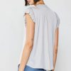 CURRENT AIR Margot Pleated Sleeve Blouse Blouses
