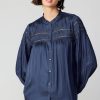 CURRENT AIR Yoke Lace Blouse Blouses
