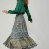 CURRENT AIR Border Printed Floral Skirt Sets