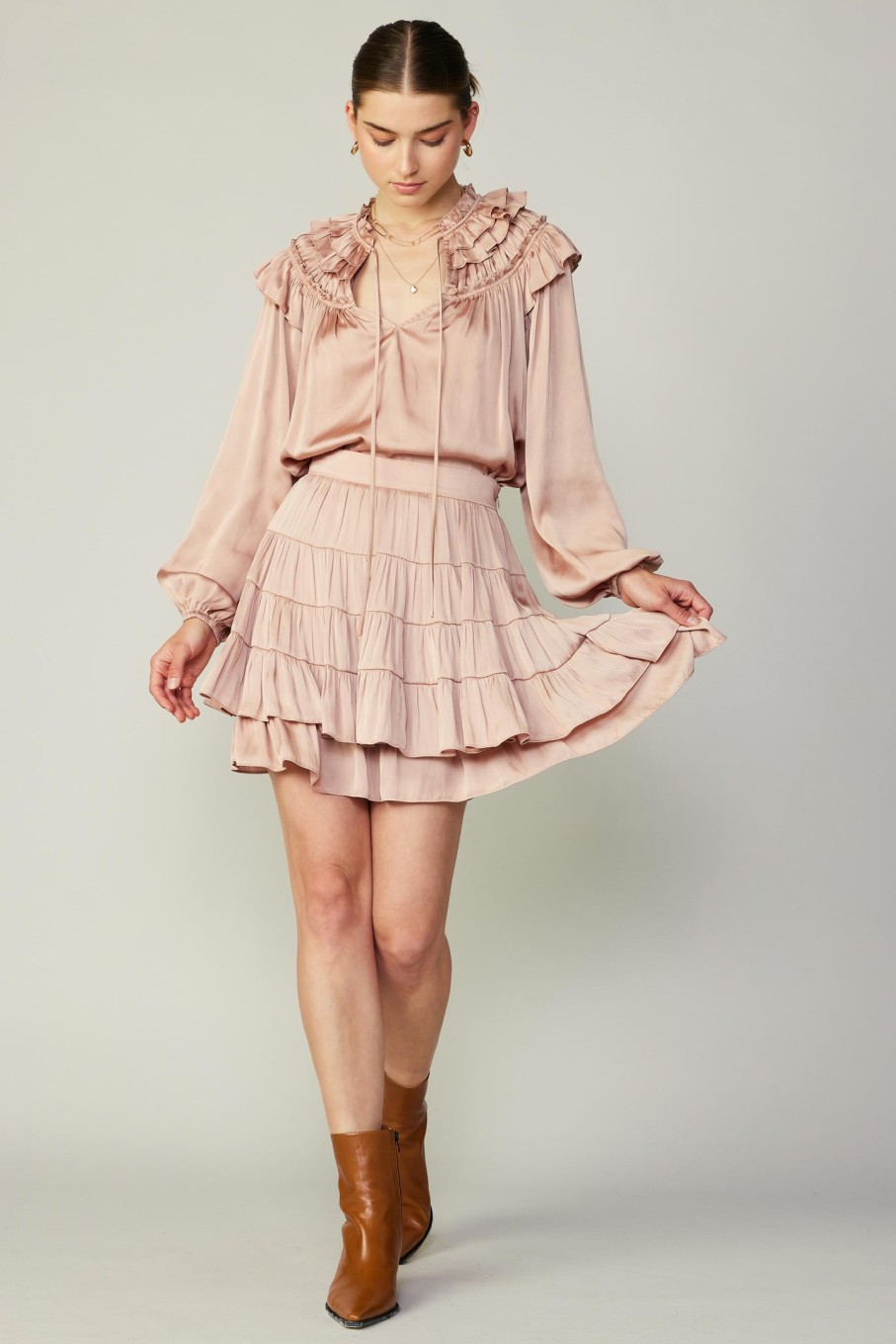 CURRENT AIR Tiered Mini Skirt Skirts