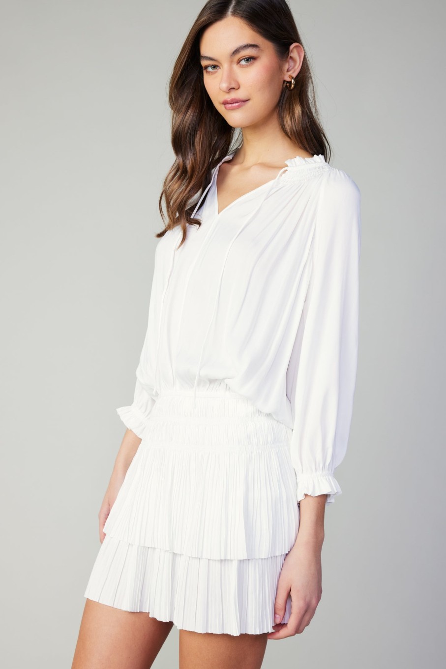 CURRENT AIR Aurelie Pleated Mini Dress Mini Dresses