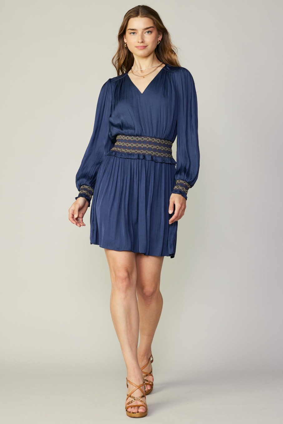 CURRENT AIR Santa Fe Embroidered Mini Dress Mini Dresses