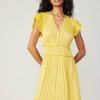 CURRENT AIR Sereia Pleated Midi Dress Midi Dresses