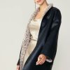 CURRENT AIR Reversible Faux Fur & Leather Coat Coats & Jackets