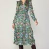 CURRENT AIR Emmaline Floral Midi Dress Midi Dresses