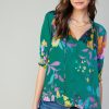CURRENT AIR Angelica Pleated Blouse Blouses