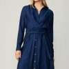 CURRENT AIR Wrap Tie Shirt Dress Midi Dresses